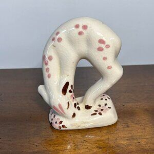 California pottery - Rio Hondo feeding fawn